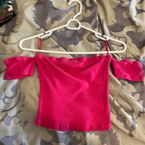 Pink crop top